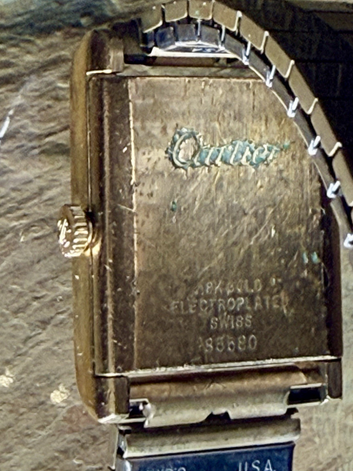 Vintage Cartier Tank Watch (Gold Plated Silver) Manual Wind