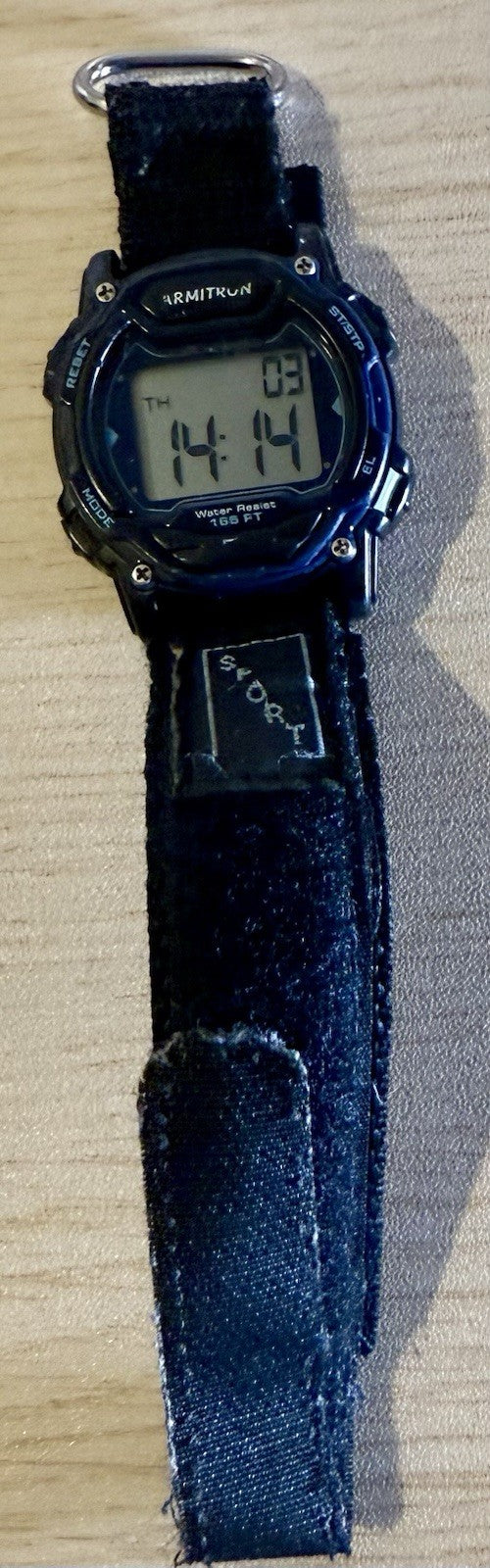 Armitron Sport Unisex Digital Chronograph Nylon Strap Watch, 45-7004 Blue 