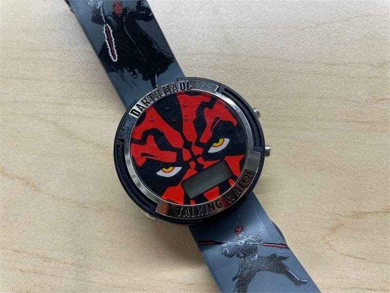 Vintage Star Wars Episode I Darth Maul Talking Watch