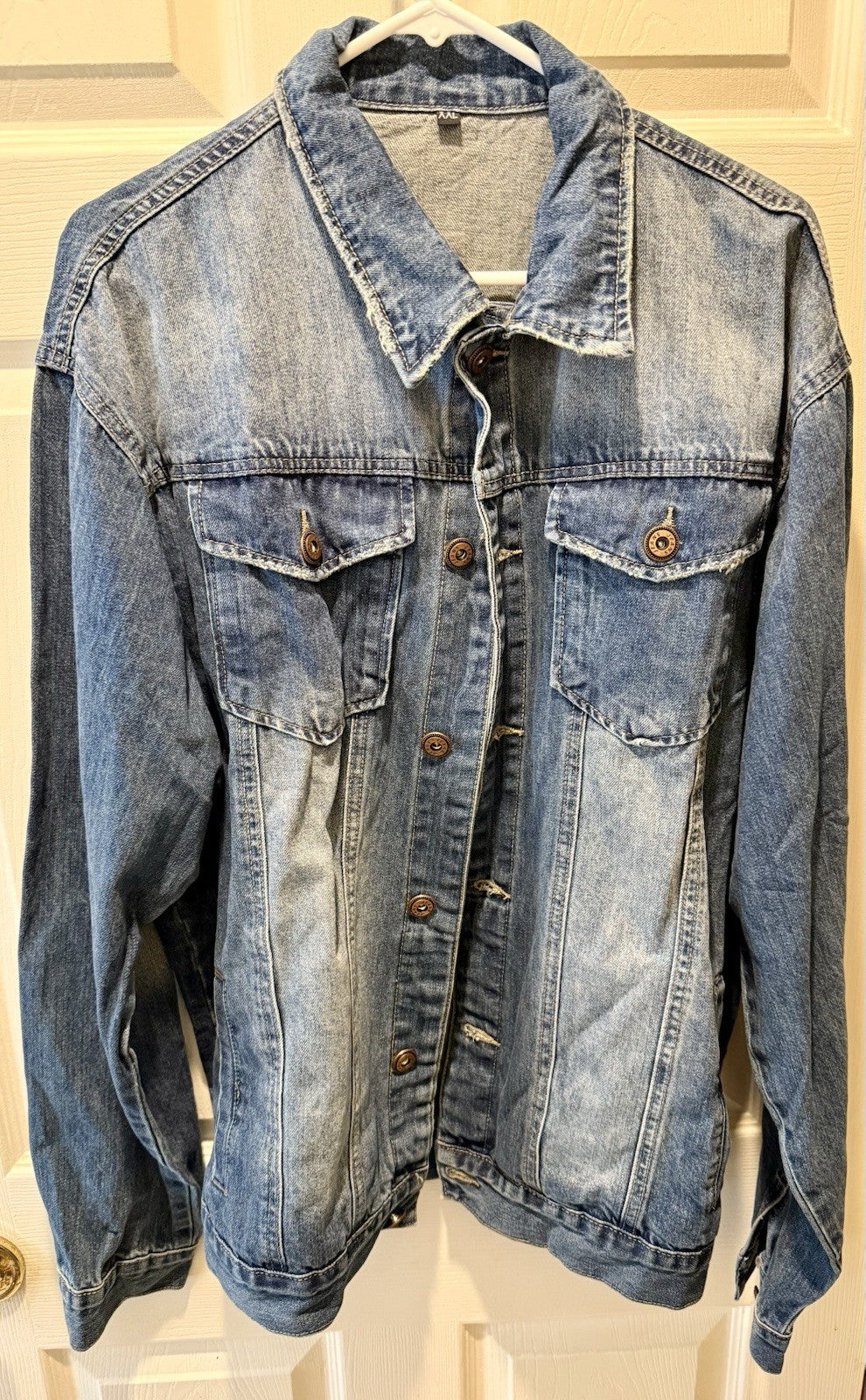 Men’s Retro Style Denim Jacket- Size XXL