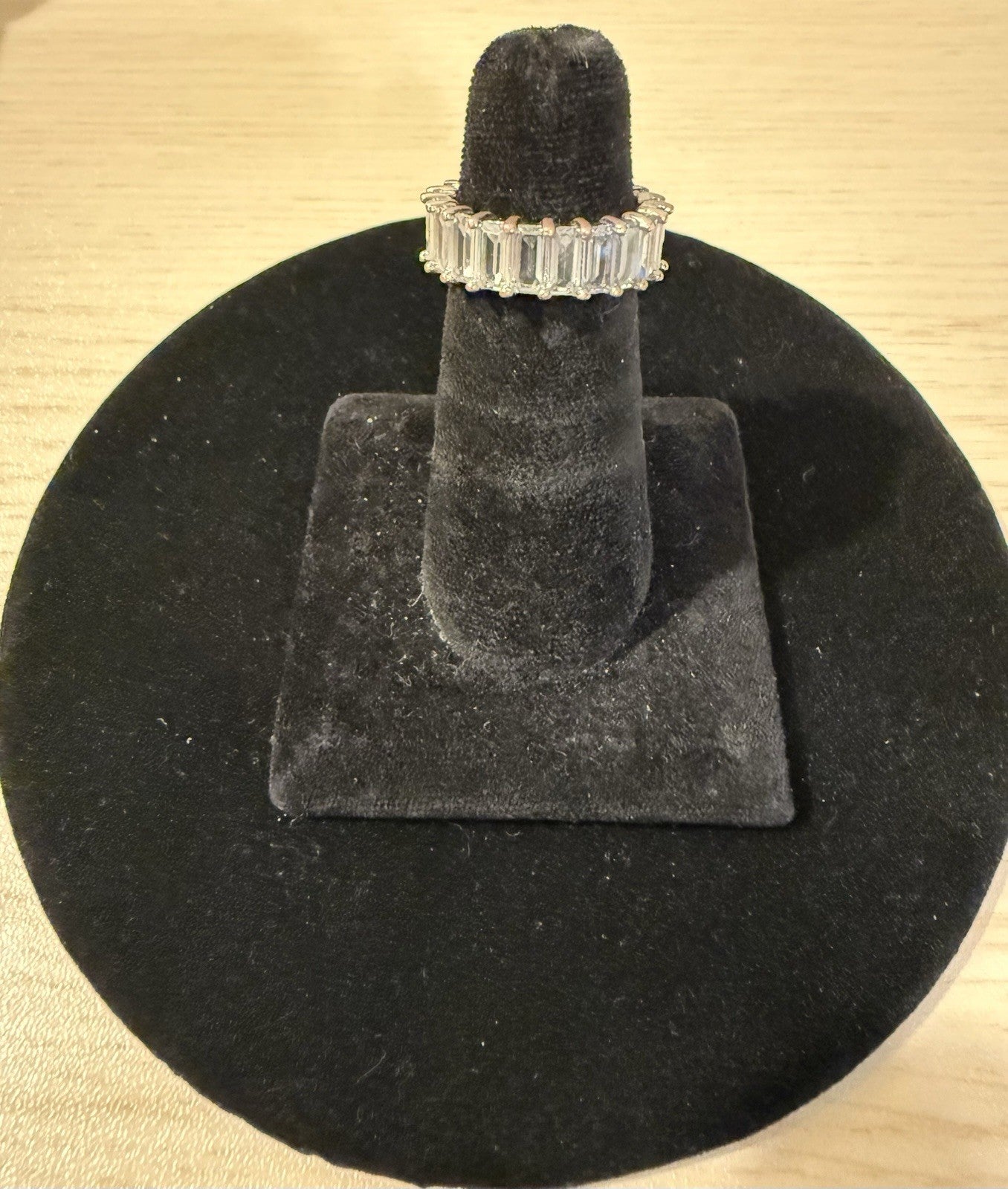 CZ Baguette Eternity Ring - Size 7.25