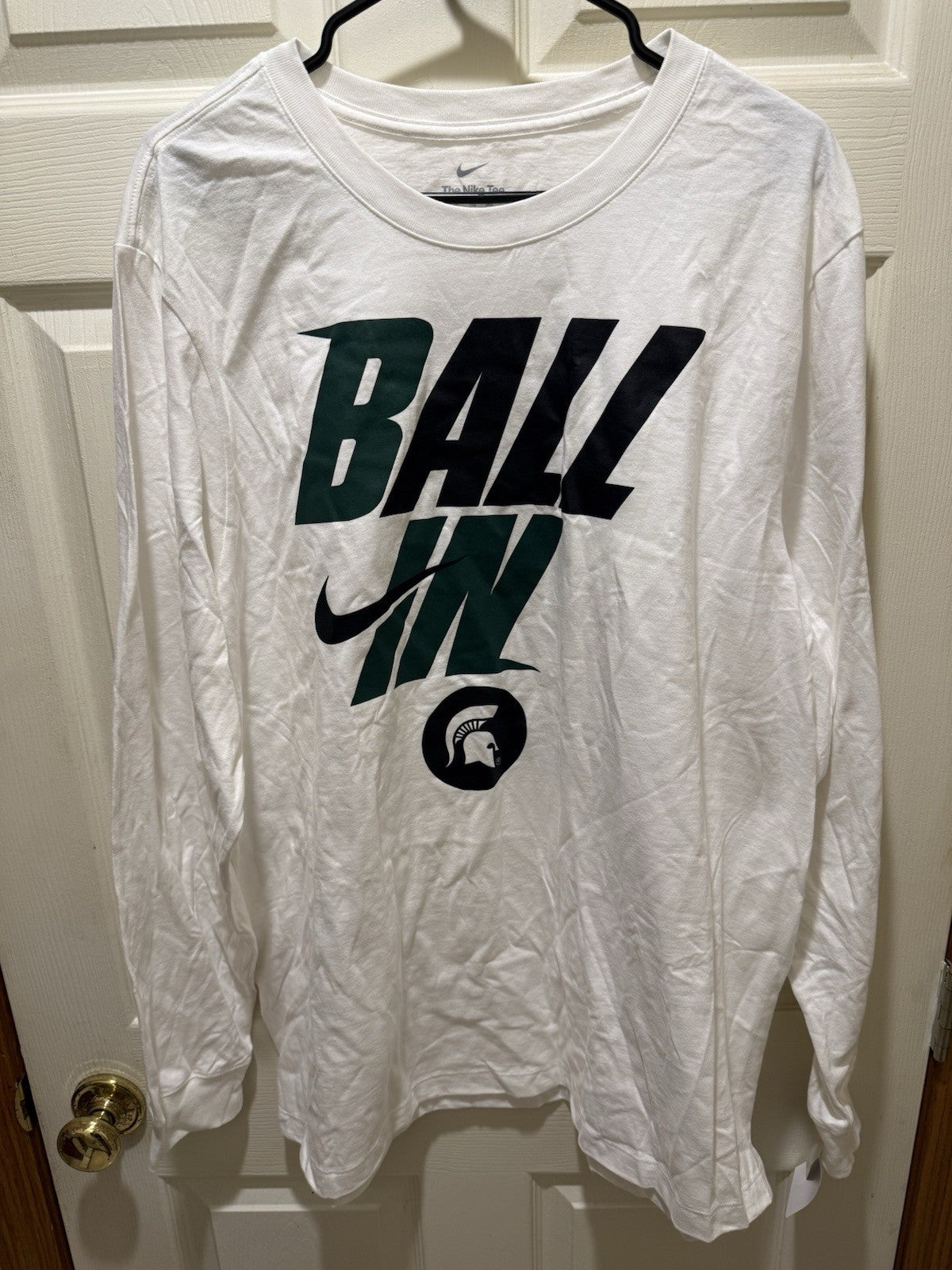 Nike Men's Michigan State Spartans "Ball In Bench" long sleeve t-shirt