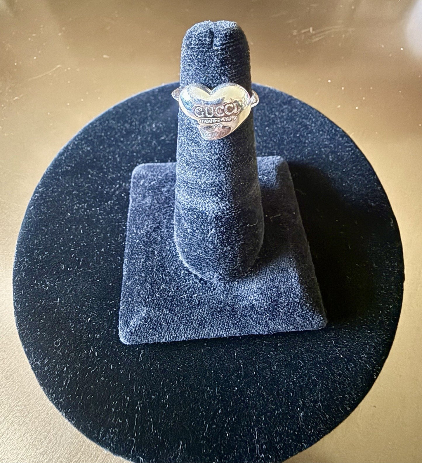 Gucci Sterling Silver Heart Ring