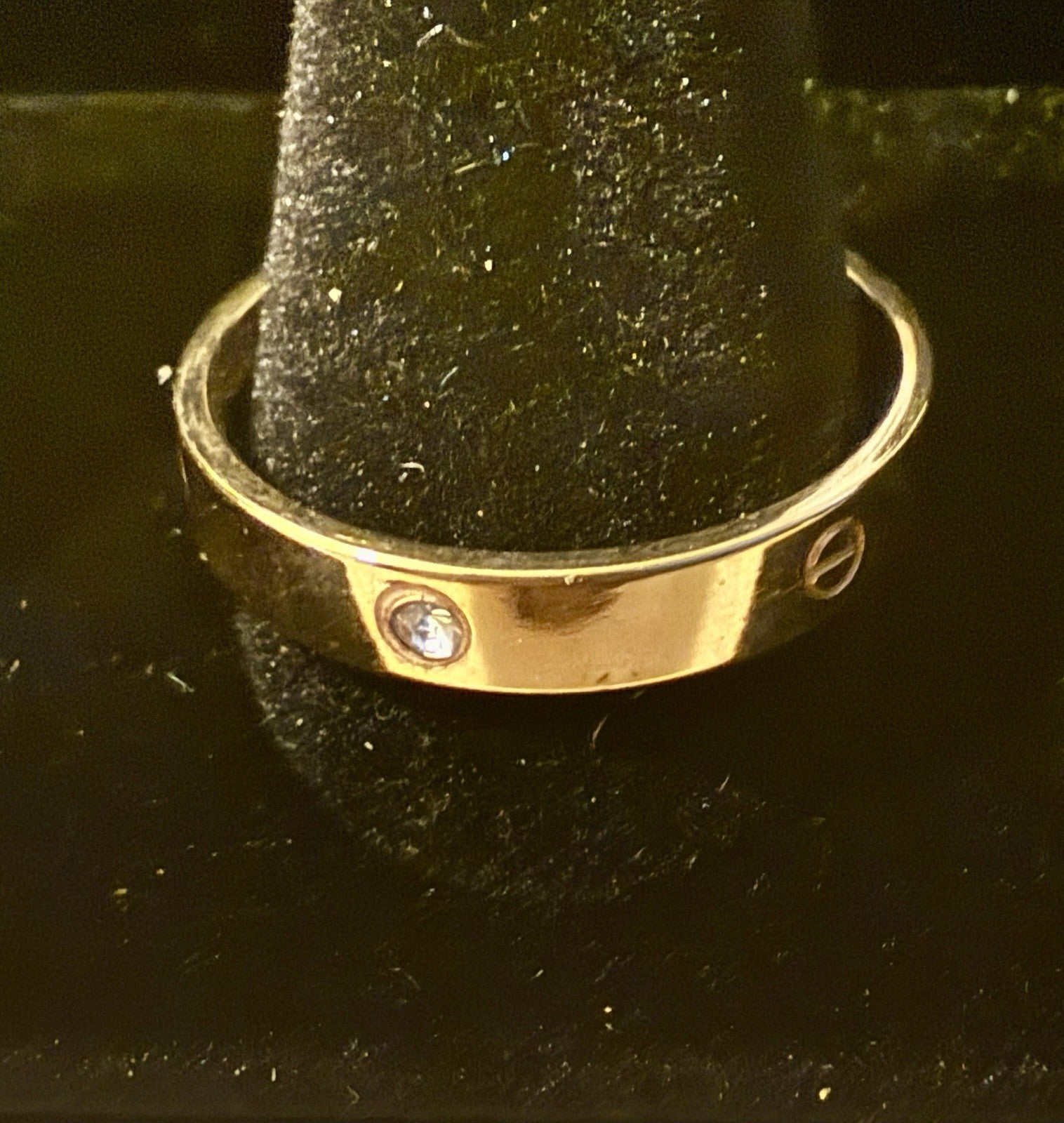 10K Yellow Gold Plated Band -Size 10.75 (3.84gms)