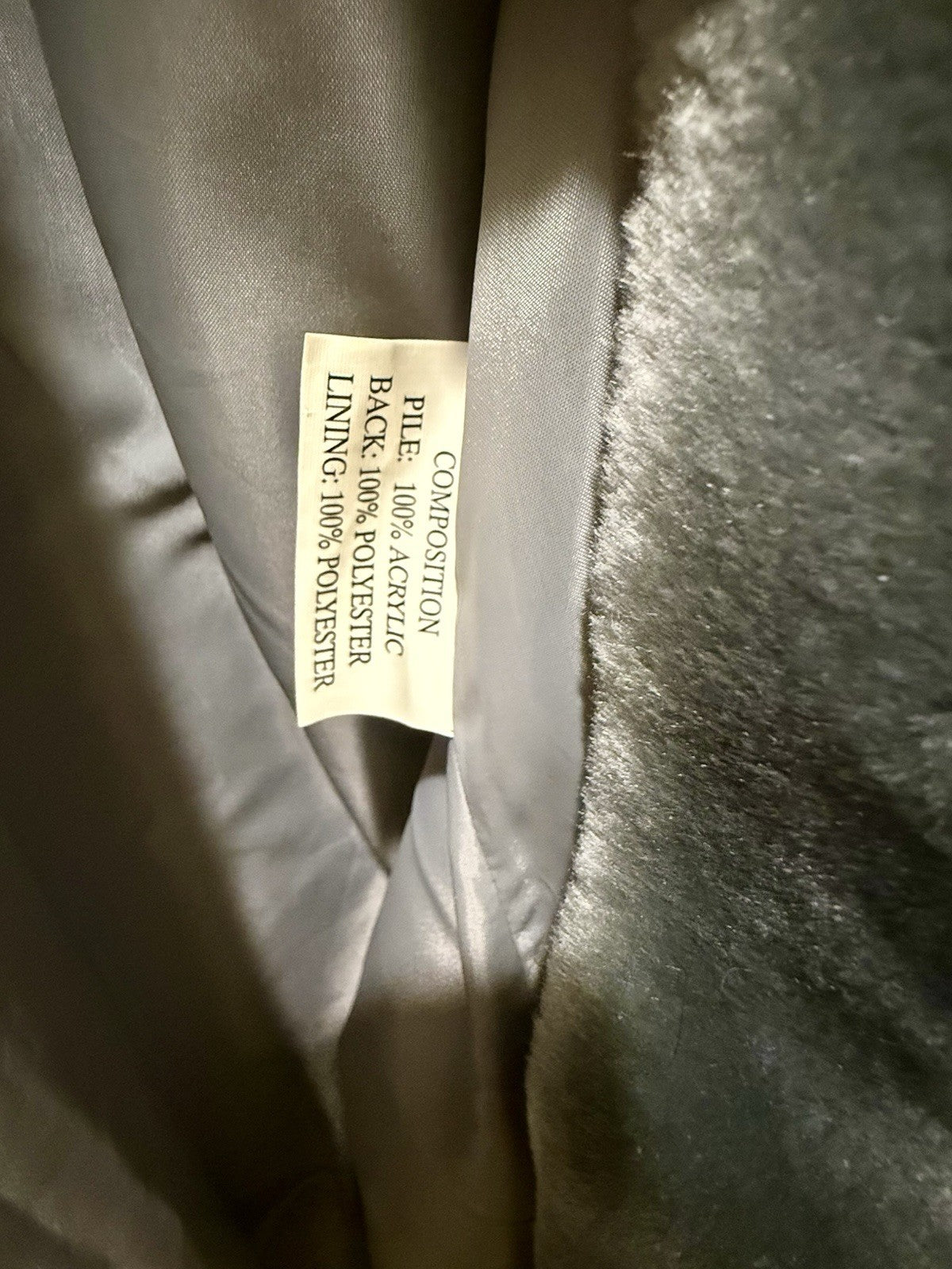 Vintage  Donna Lepure Faux Fur Coat 