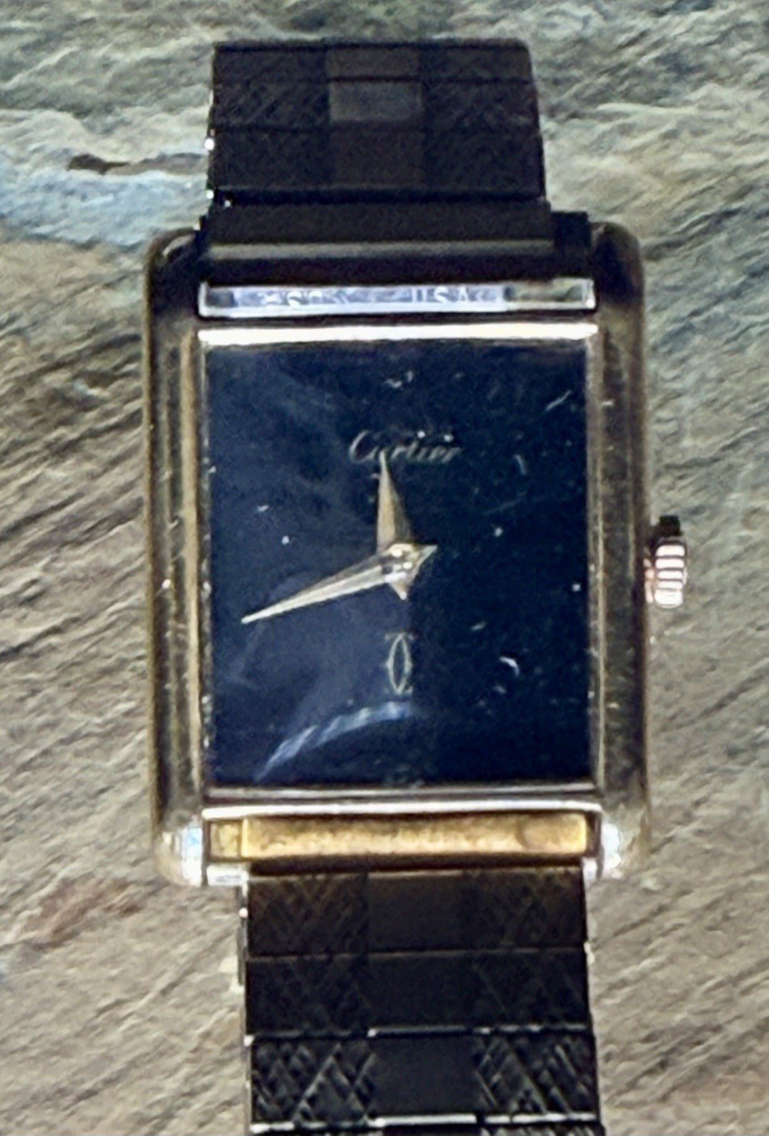 Vintage Cartier Tank Watch (Gold Plated Silver) Manual Wind