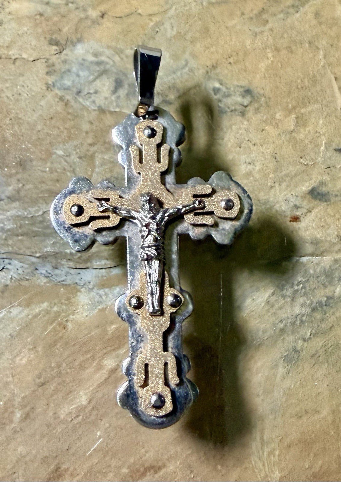 Stainless Steel Crucifix Pendant 