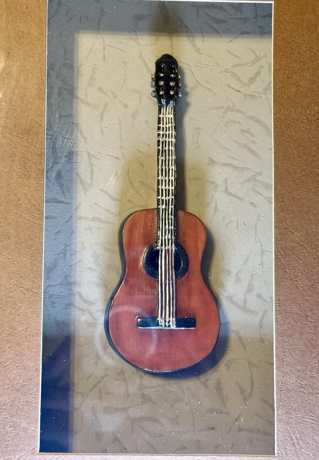 Framed Handmade 3D Guitar Wall Art