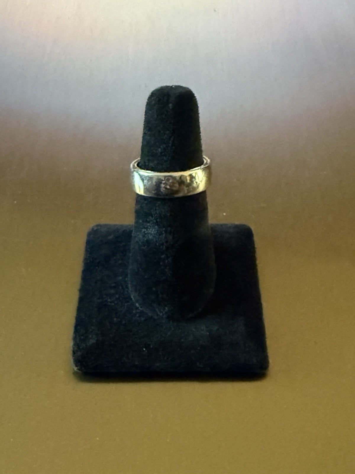 Silver Tone Wedding Band- Size 9