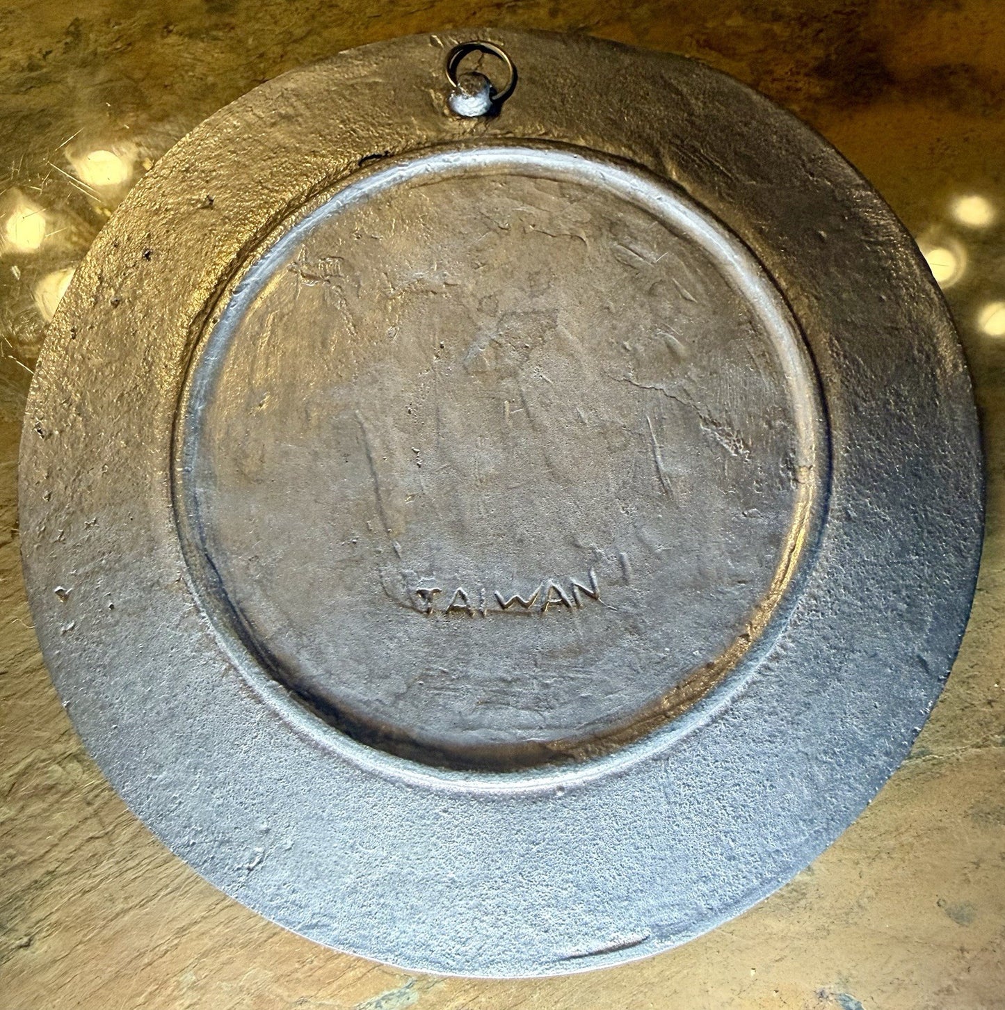 Vintage Pewter Great Seal of The US 1776 Wall Hanging Plate