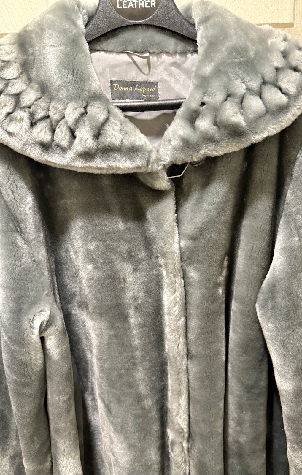 Vintage  Donna Lepure Faux Fur Coat 