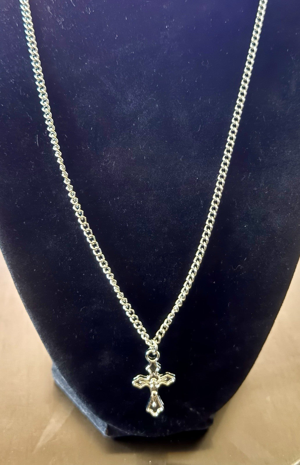 Crucifix Pendant and Necklace 