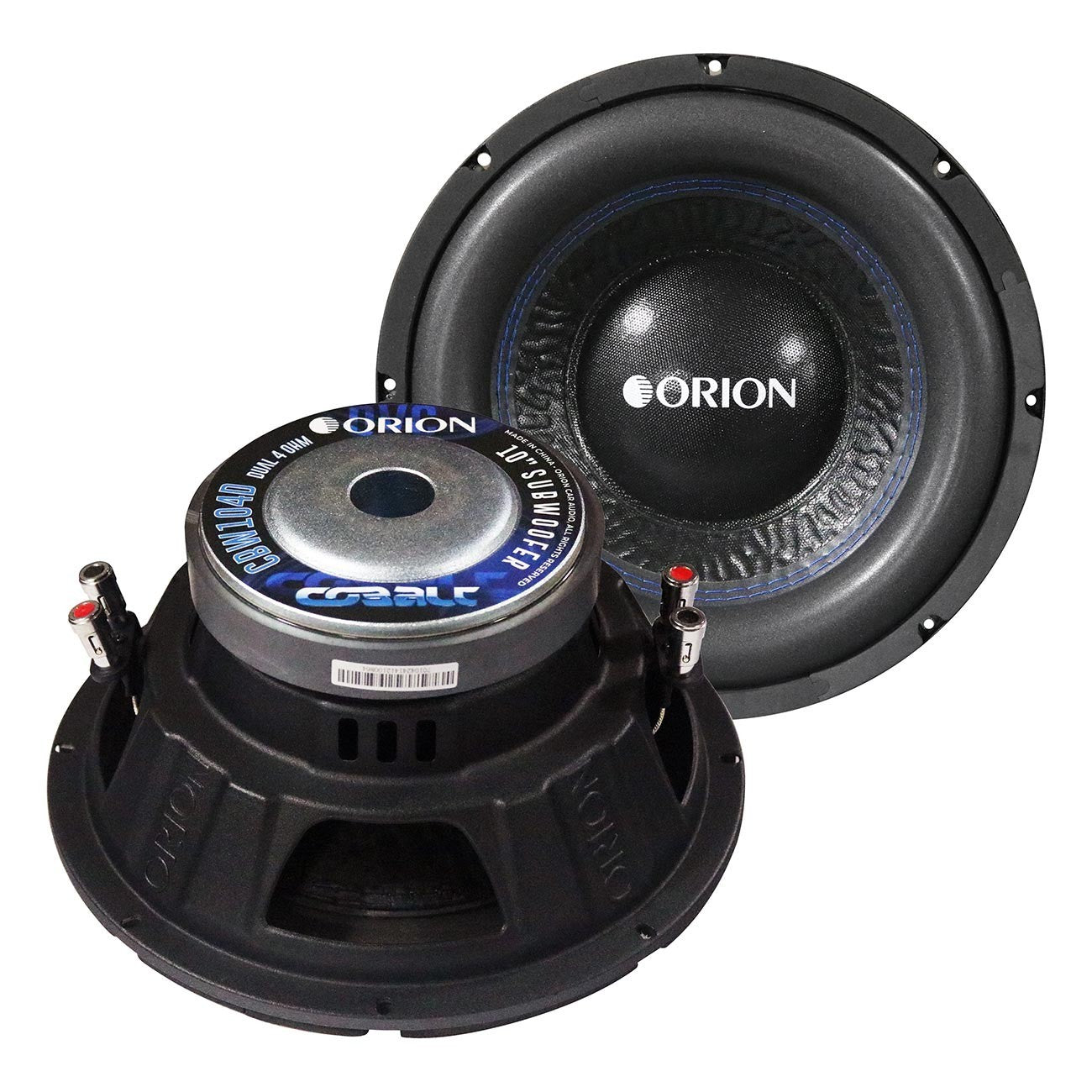 Orion Cobalt CBW104D 10" Dual Voice Coil 4-Ohm - 300W RMS / 1200W MAX Subwoofer