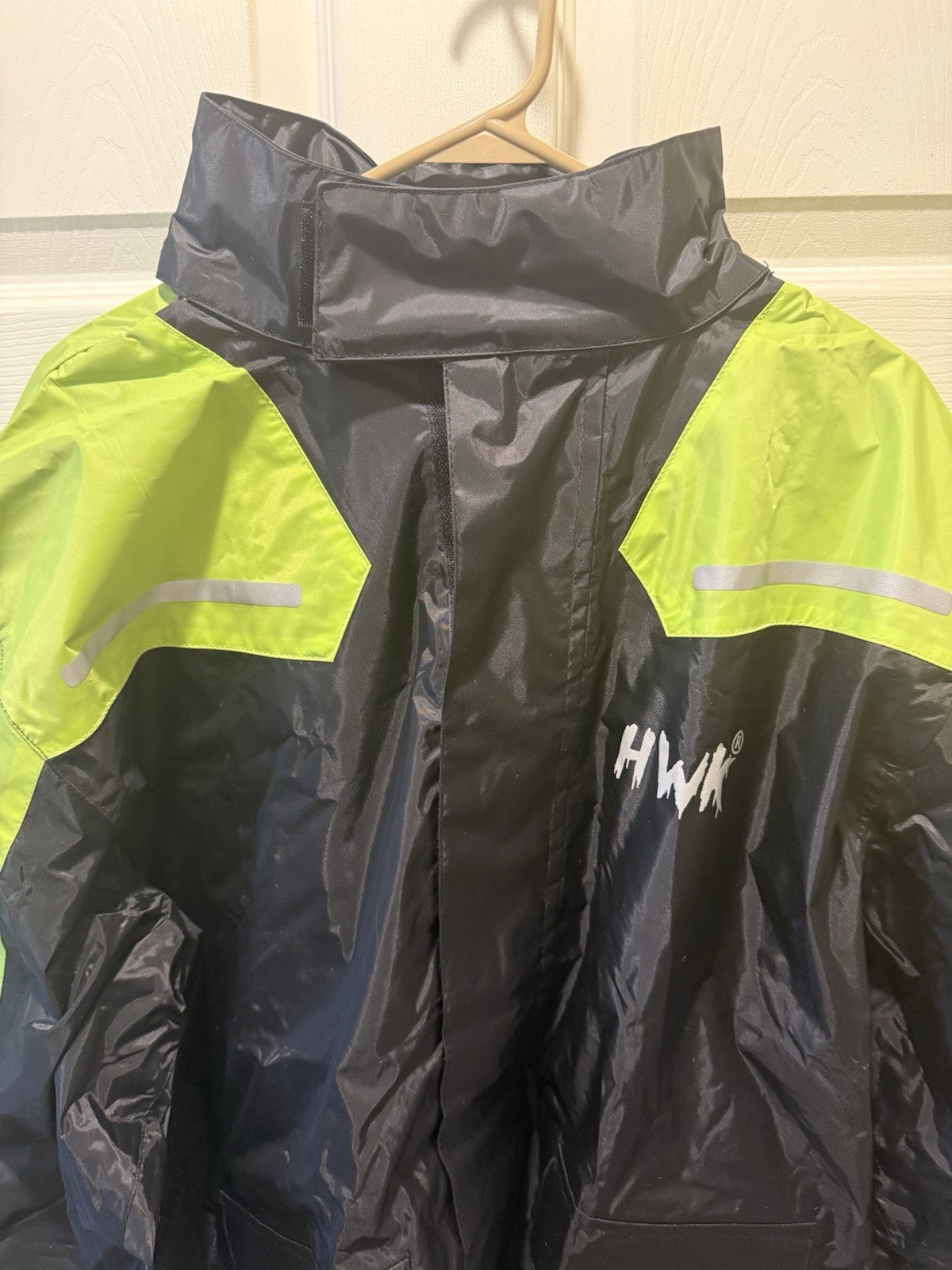 HWK Motorcycle Rain Suit, 2 Piece Waterproof Motorcycle Rain Gear