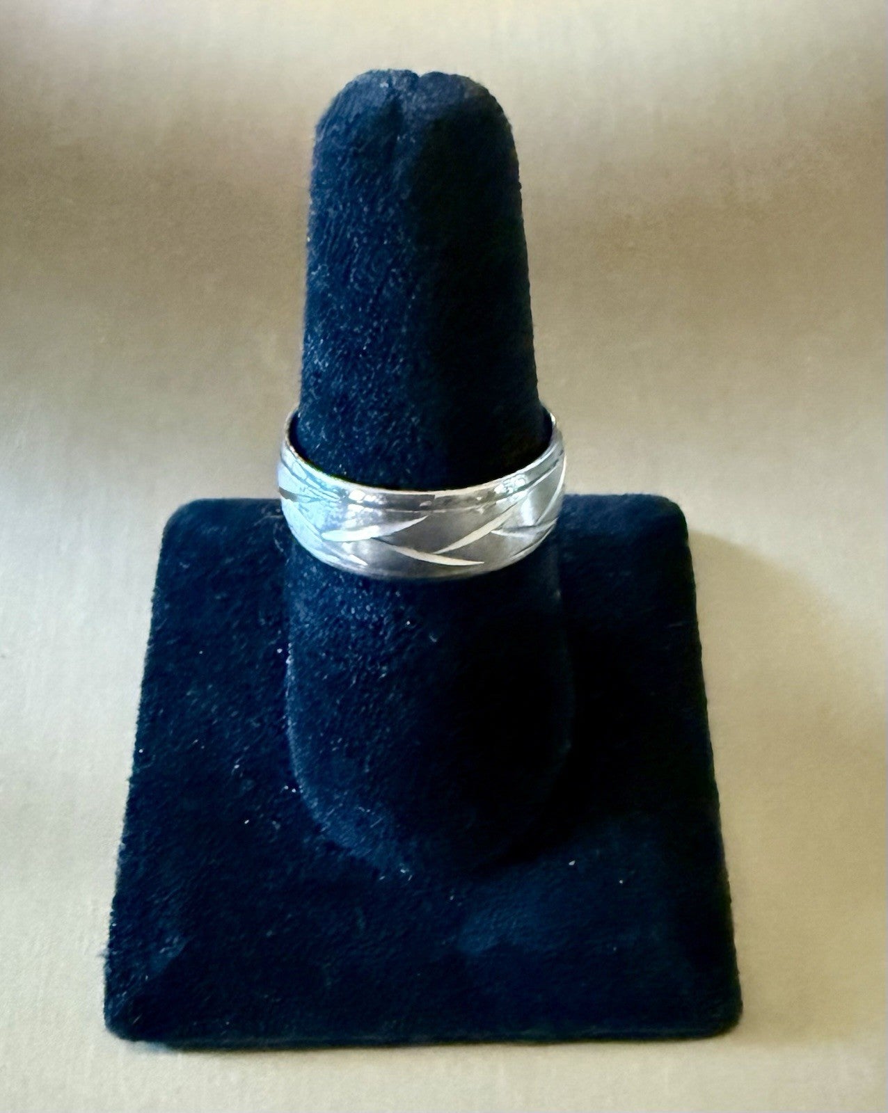 Stainless Steel Wedding Band - Size 10