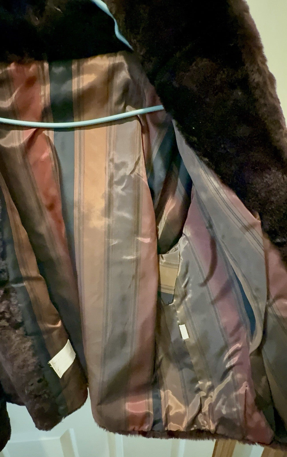 vintage Sears Mouton Fur Coat 