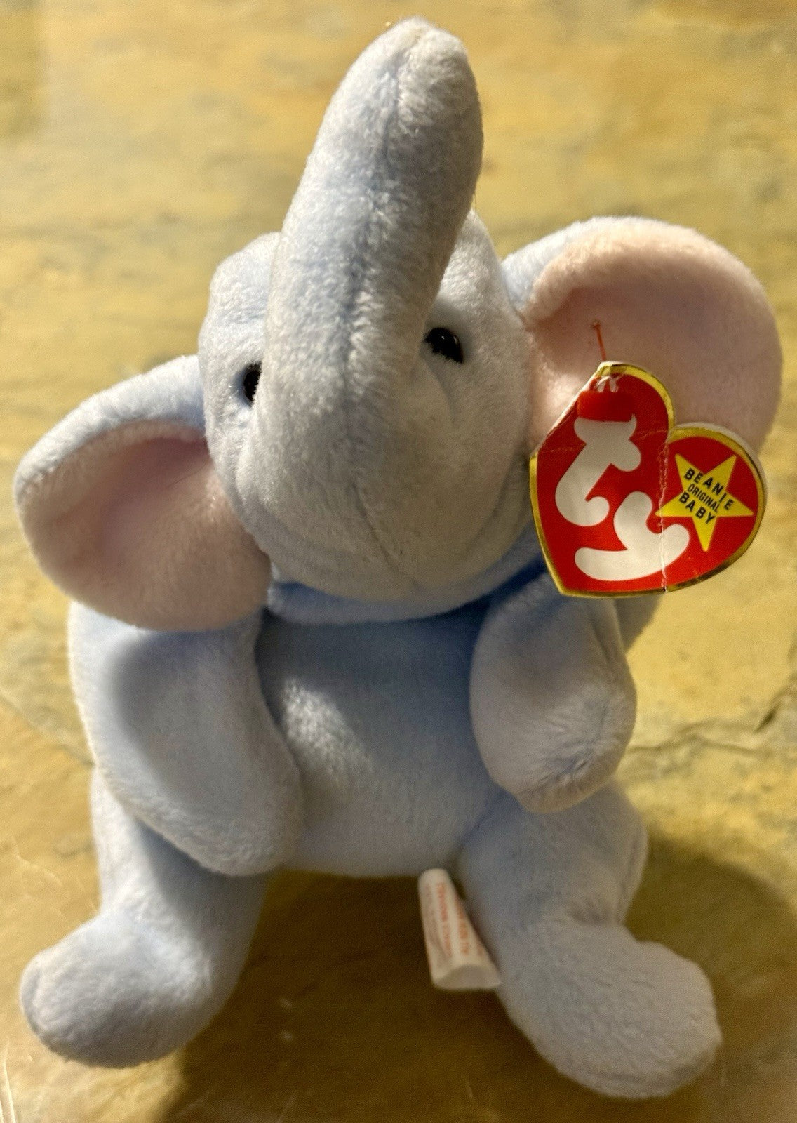 Ty Beanie Babies Peanut The Elephant - Light Blue