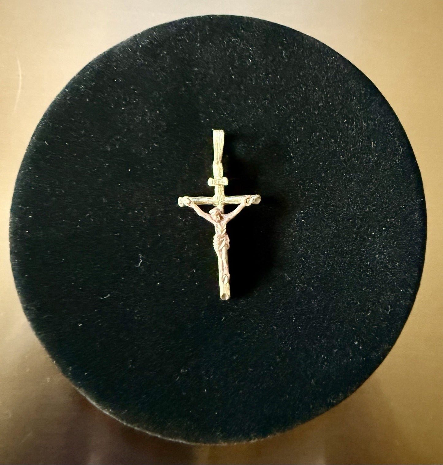 Vintage Sterling Silver Crucifix Pendant 