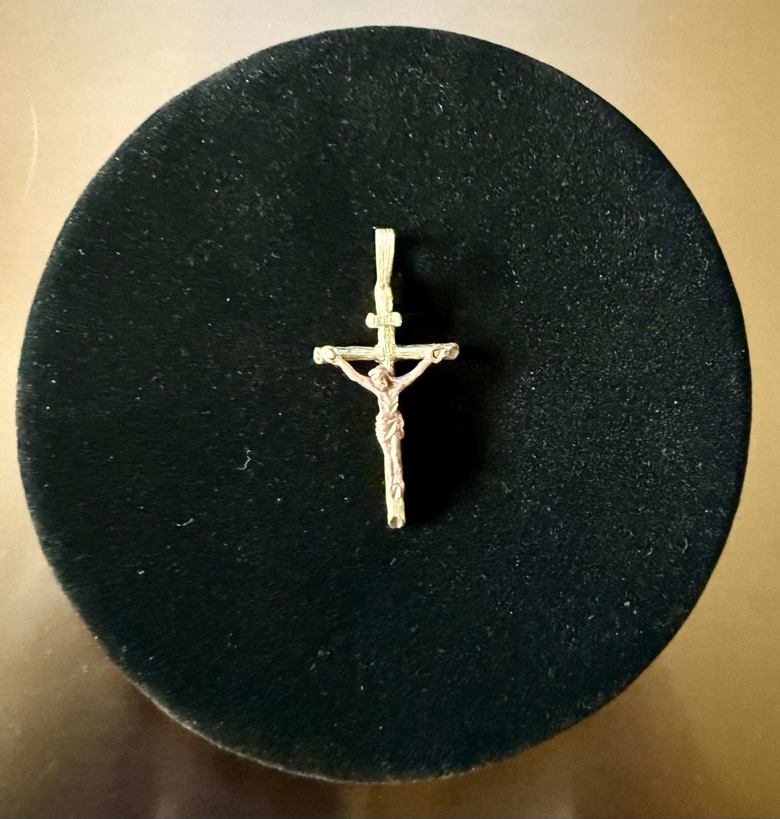 Vintage Sterling Silver Crucifix Pendant 