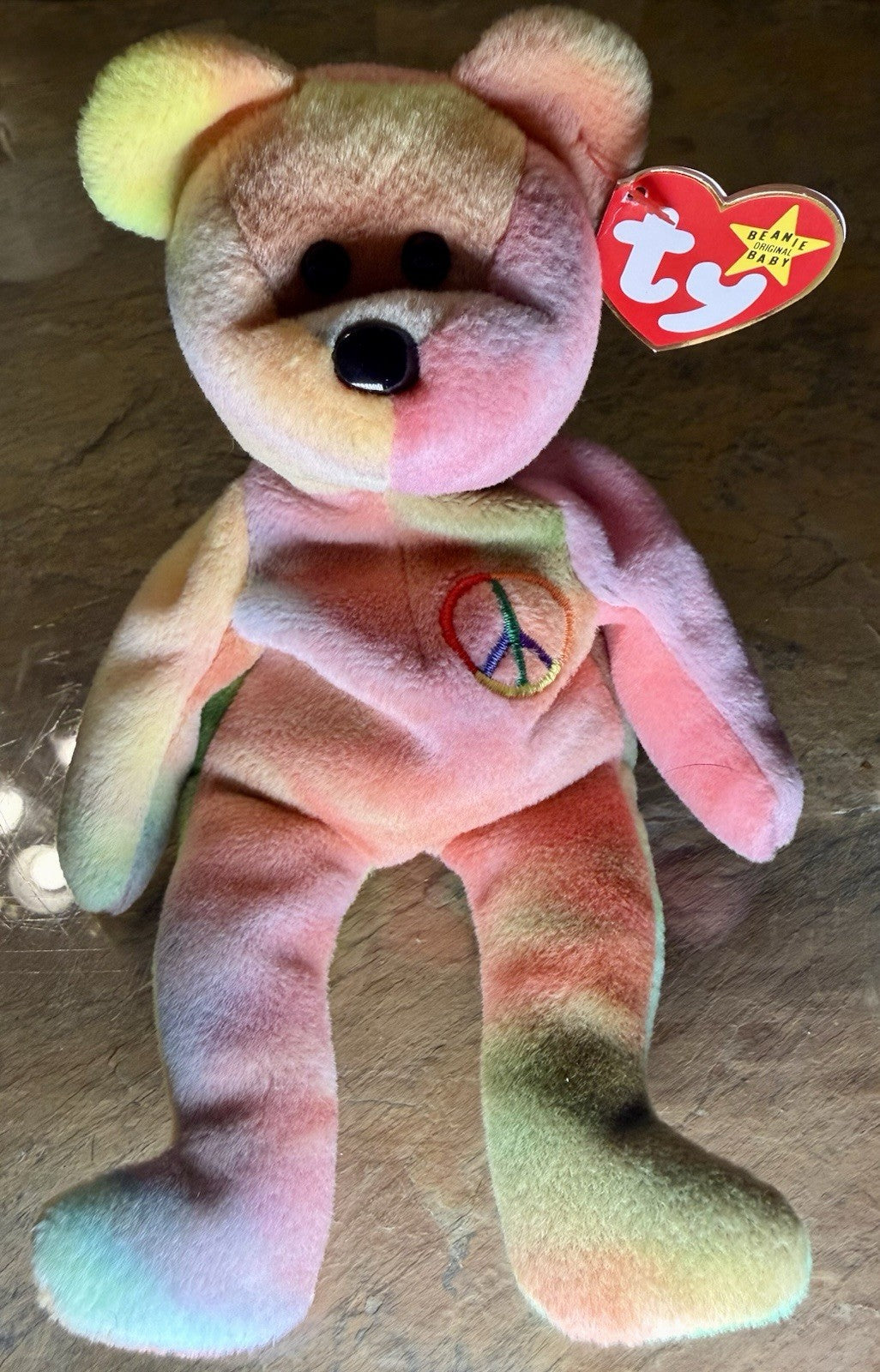 Ty Beanie Baby Peace Bear