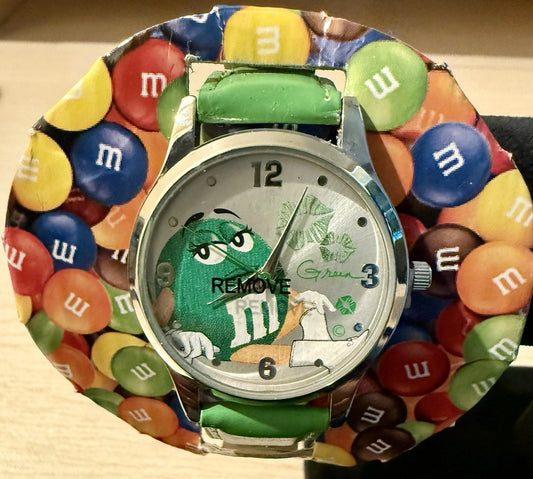 Vintage Green M&M Watch