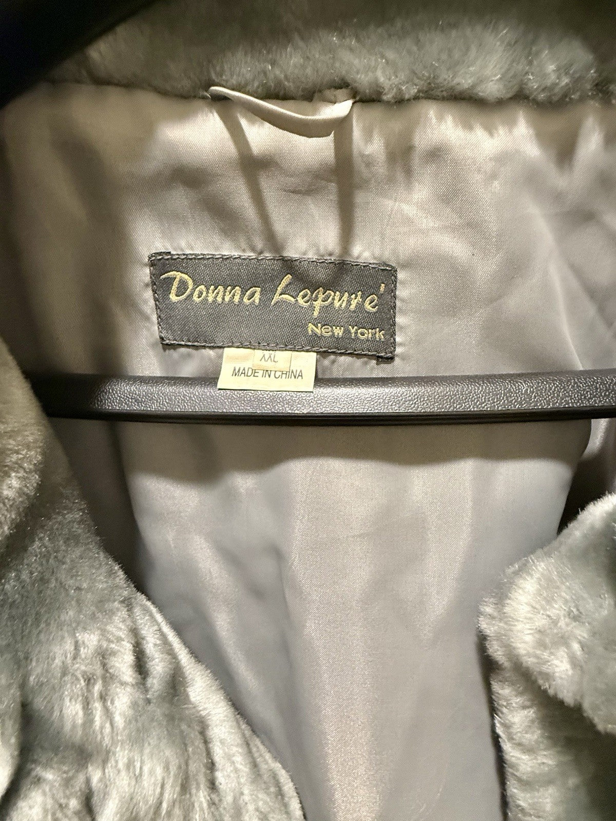 Vintage  Donna Lepure Faux Fur Coat 
