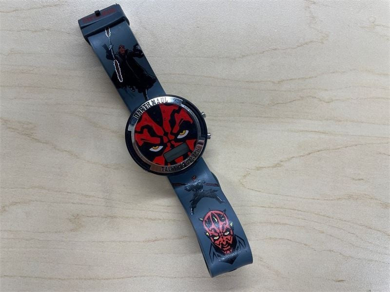 Vintage Star Wars Episode I Darth Maul Talking Watch