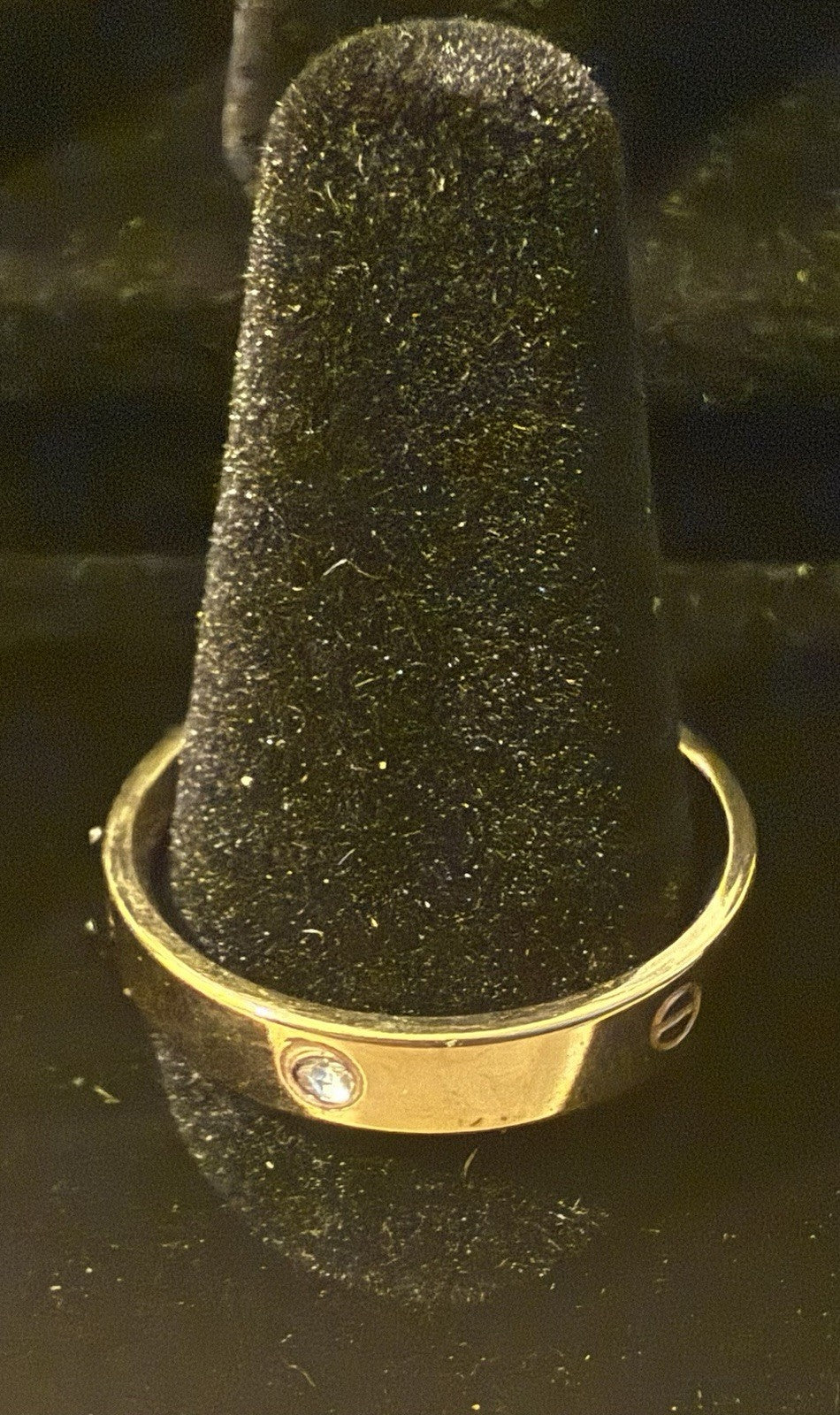 10K Yellow Gold Plated Band -Size 10.75 (3.84gms)