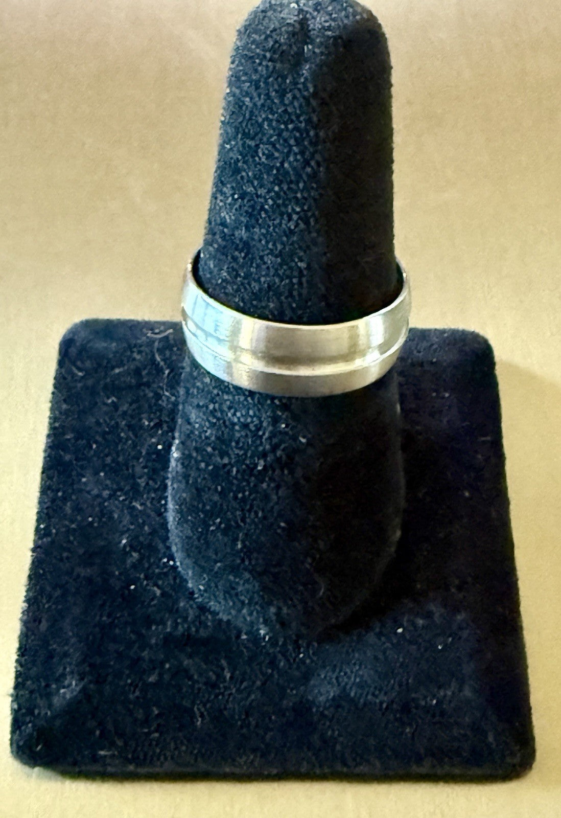 Stainless Steel Wedding Band -Size 10