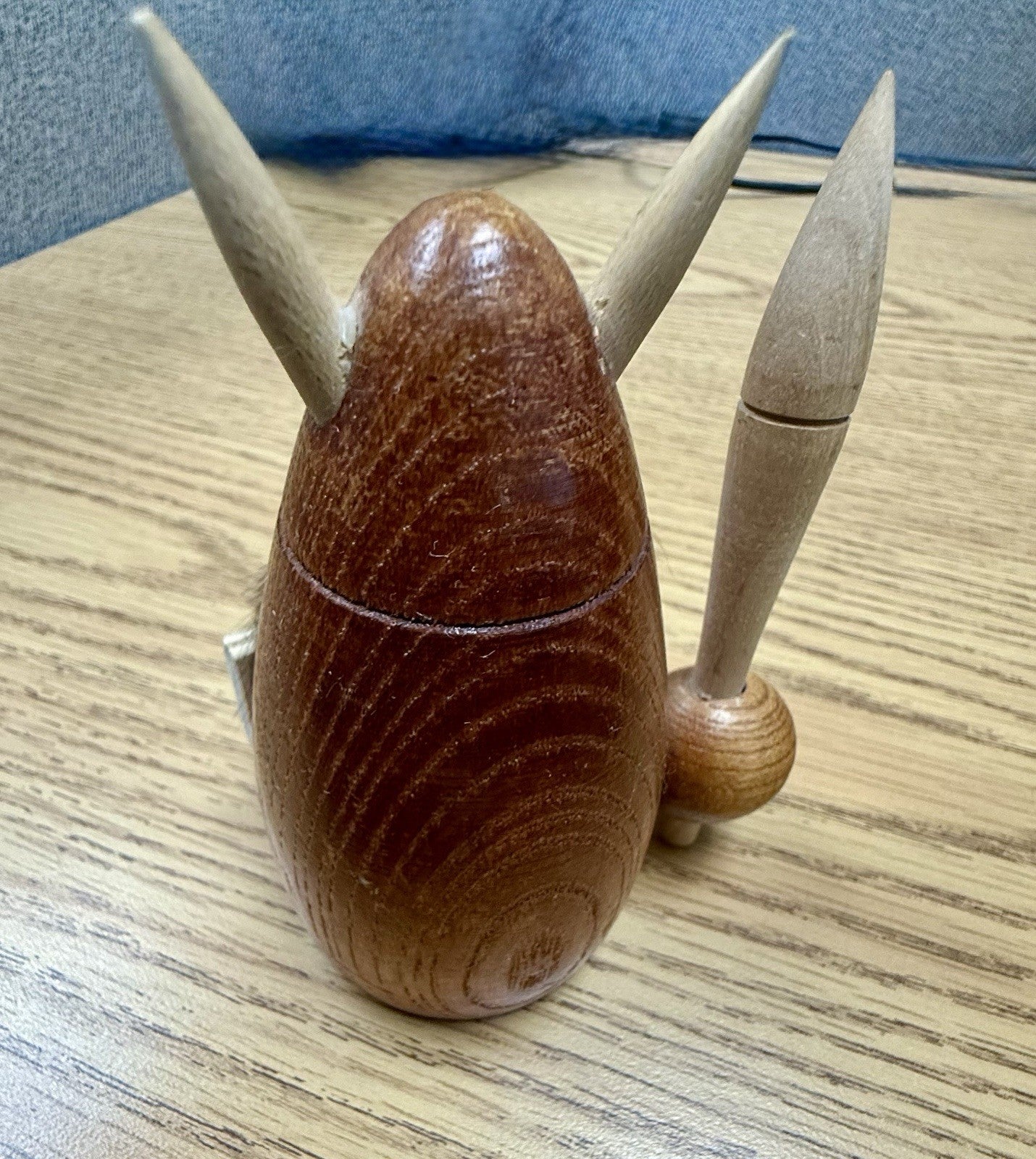 Mid-Century Modern (MCM) Viking teak nutcracker, likely from the 1960s
