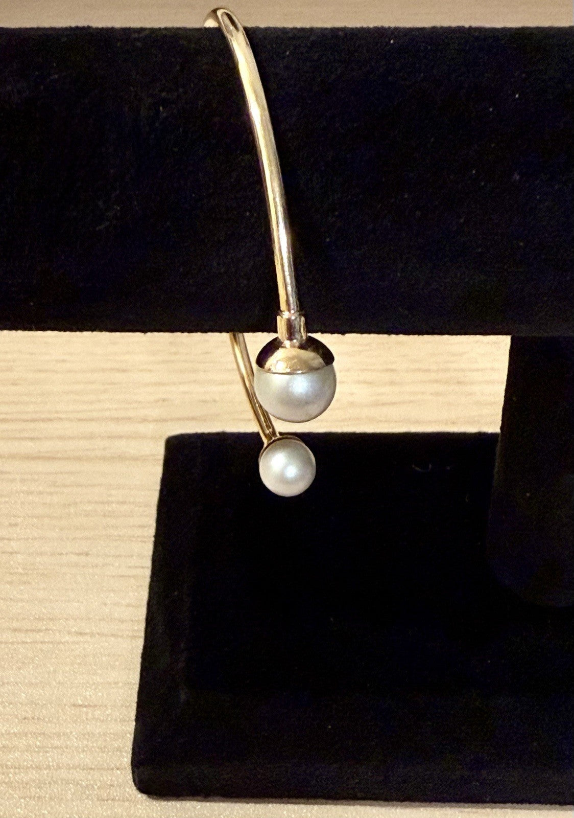 Alex and Ani Sterling Silver Pear Cuff  Bracelet