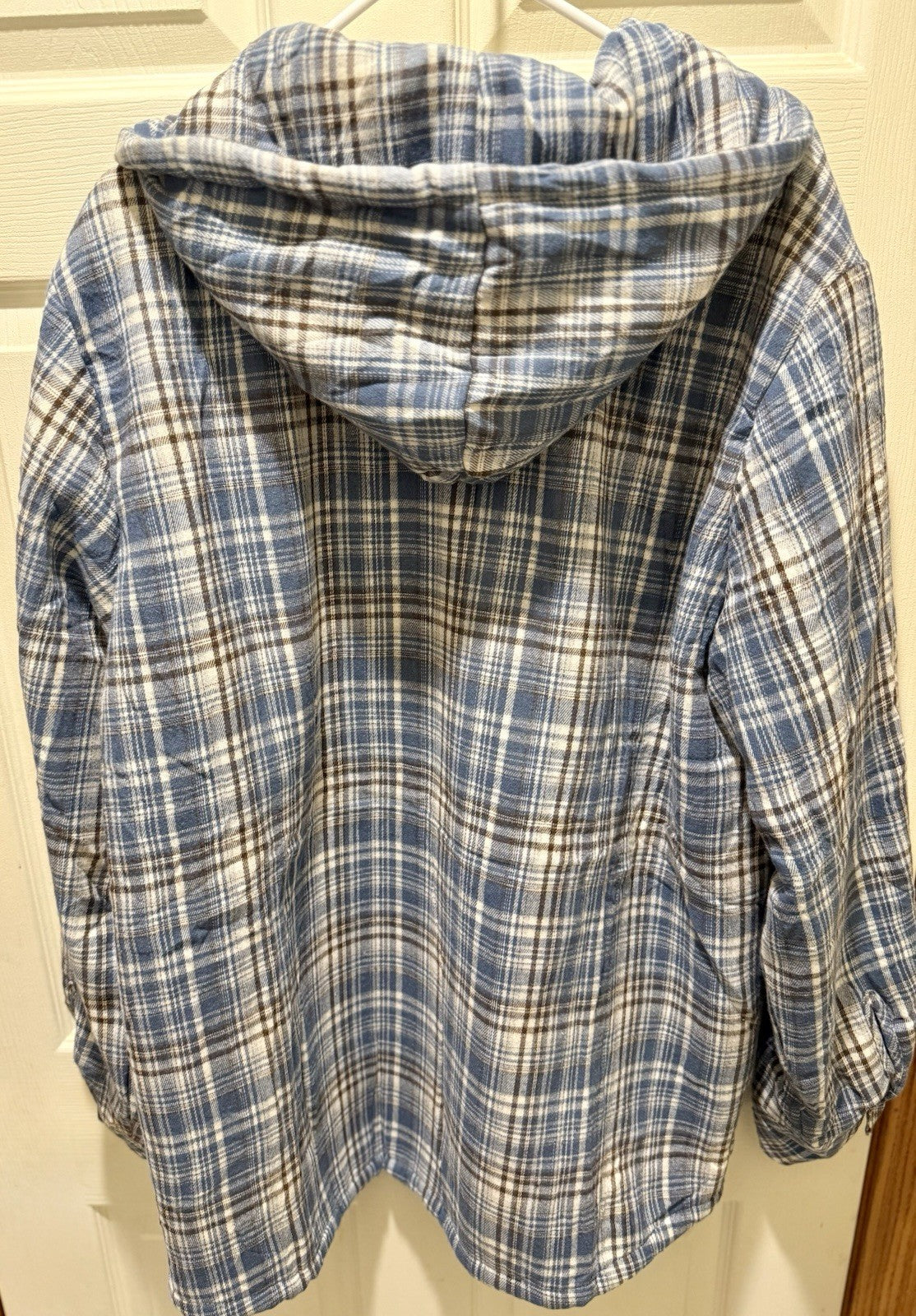 Elesuit Men's Full Zip Sherpa Fleece Flannel Jacket