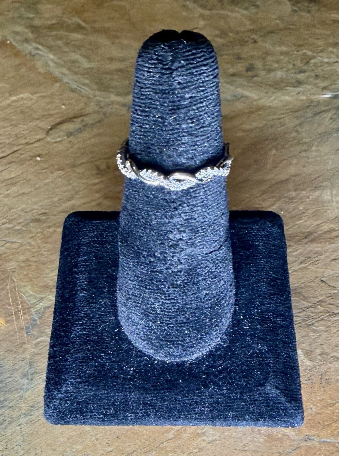 Sterling Silver Infinity Twist Band -Size 7