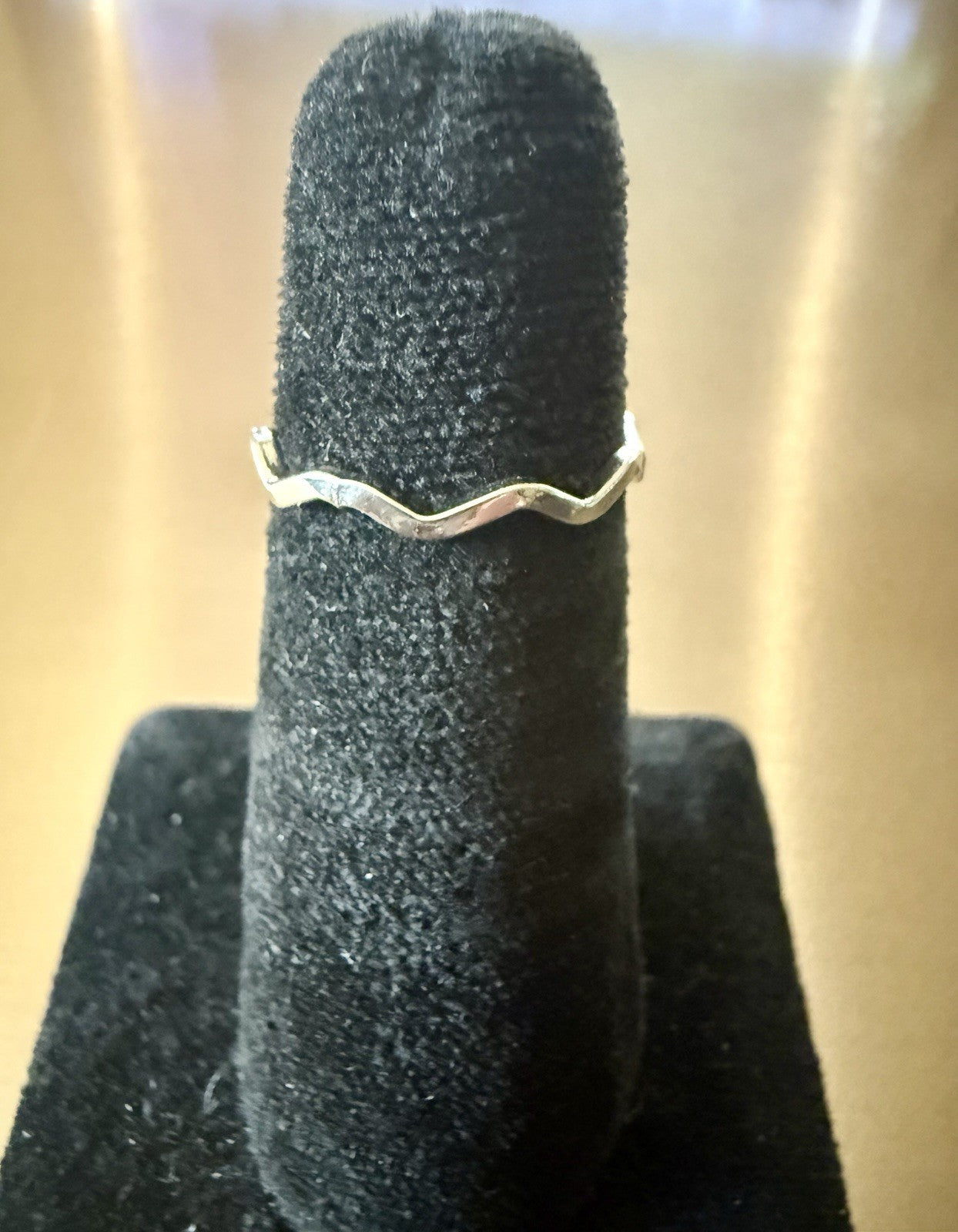 Vintage Sterling Silver Wavey Ring -Size 6.25