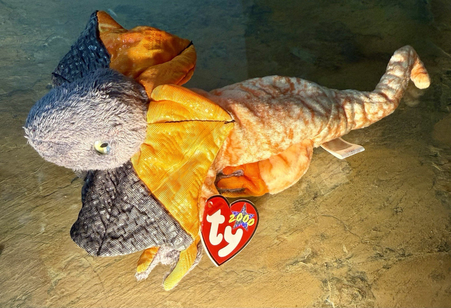 Vintage 2000 TY Beanie Babies Collection - Slayer the Frilled Lizard w/ Tags