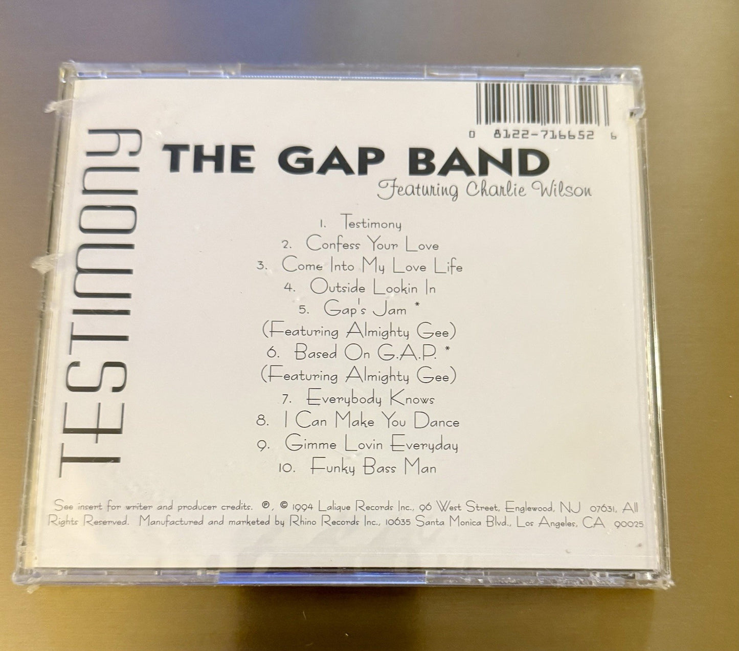 The Gap Band - Testimony CD SEALED