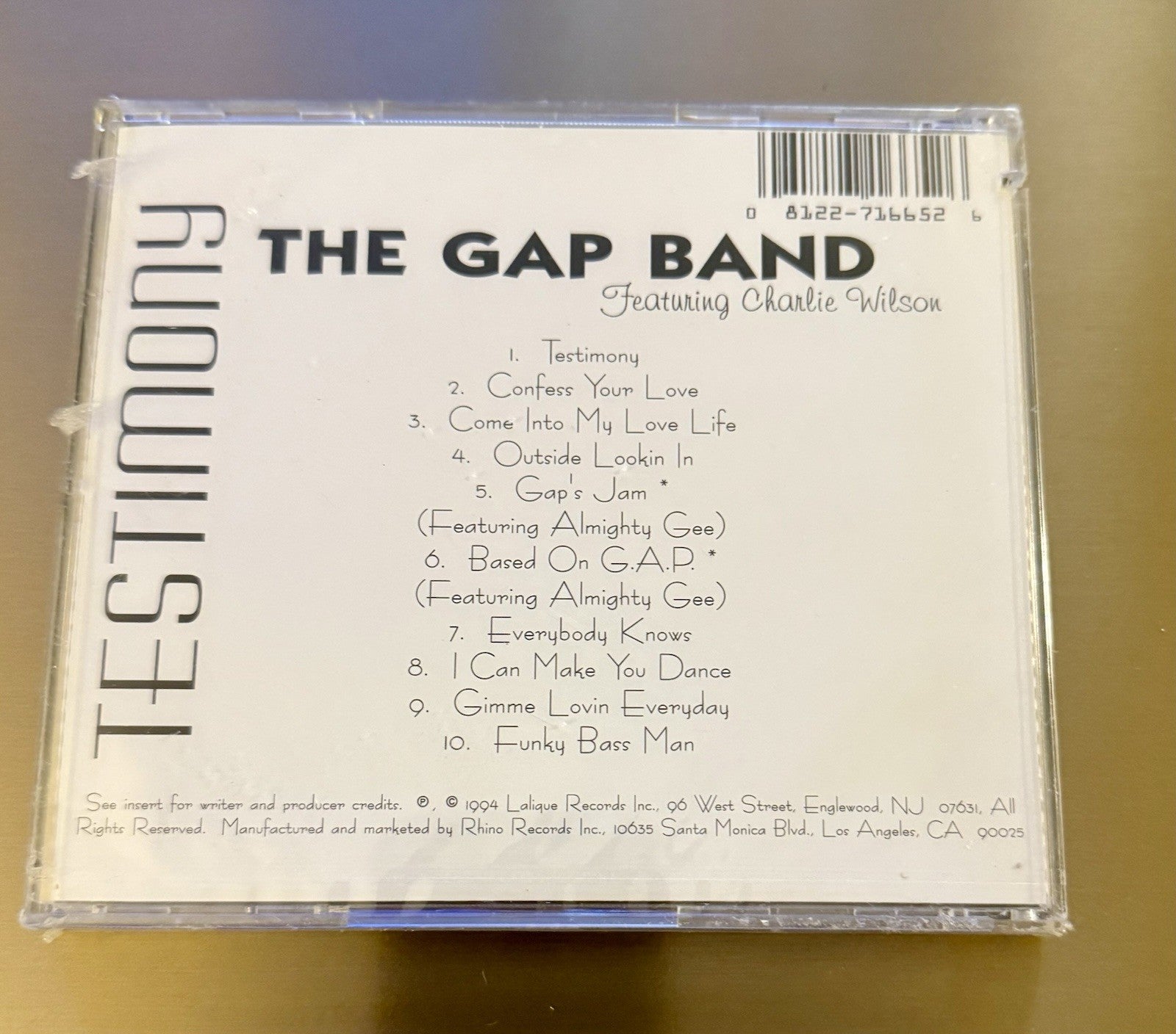 The Gap Band - Testimony CD SEALED