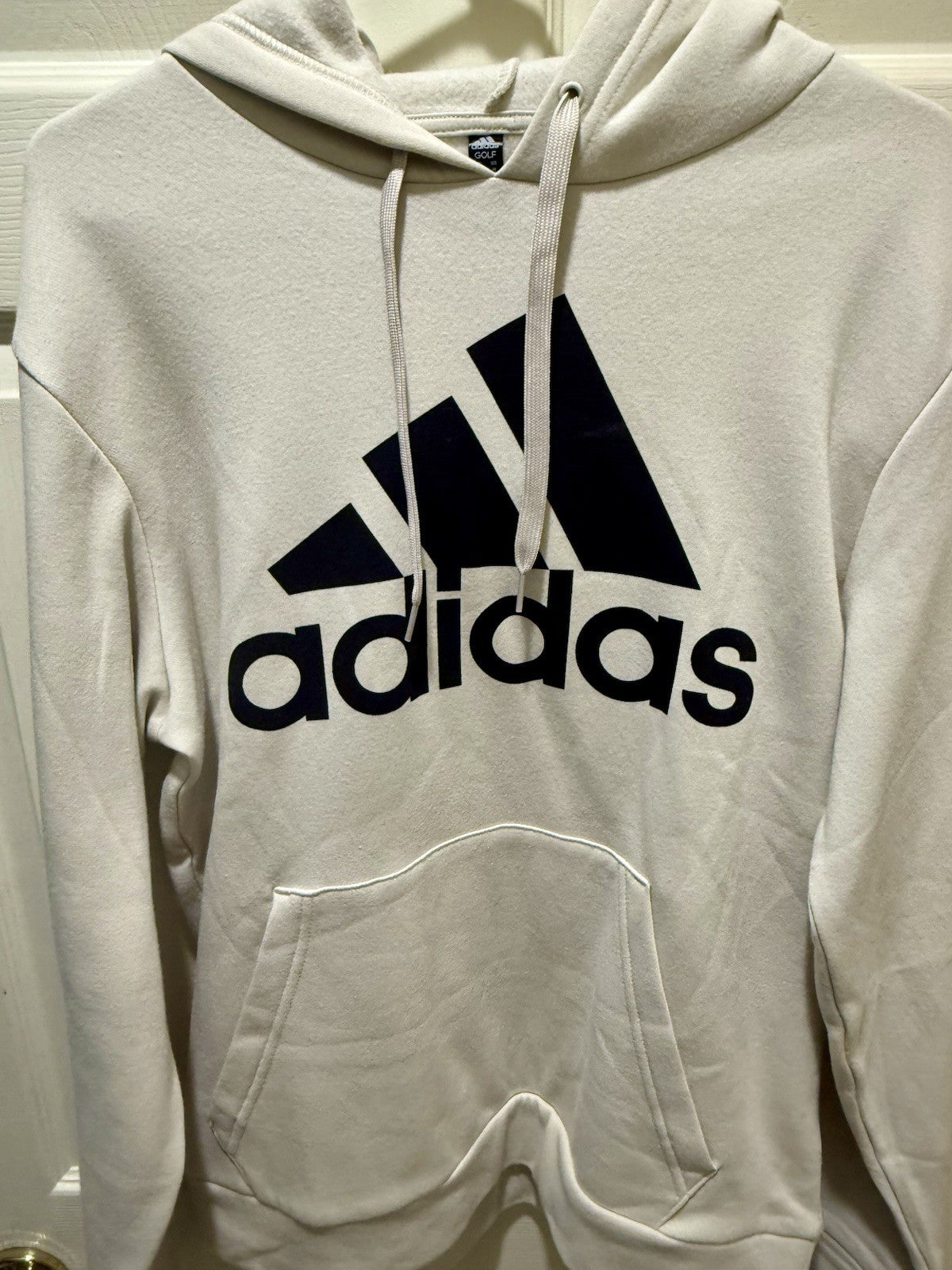 Adidas Essentials Big Logo Fleece Sweatshirt Hoodie Adult -M