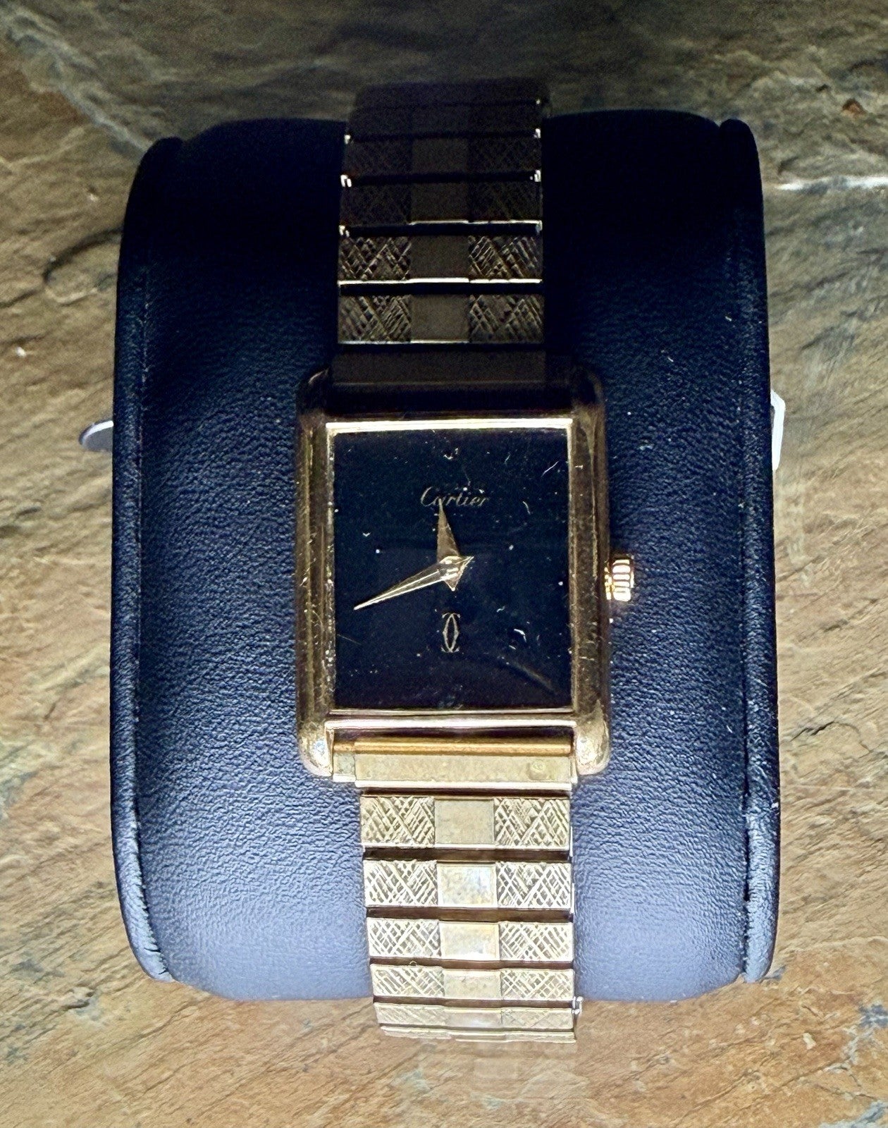 Vintage Cartier Tank Watch (Gold Plated Silver) Manual Wind