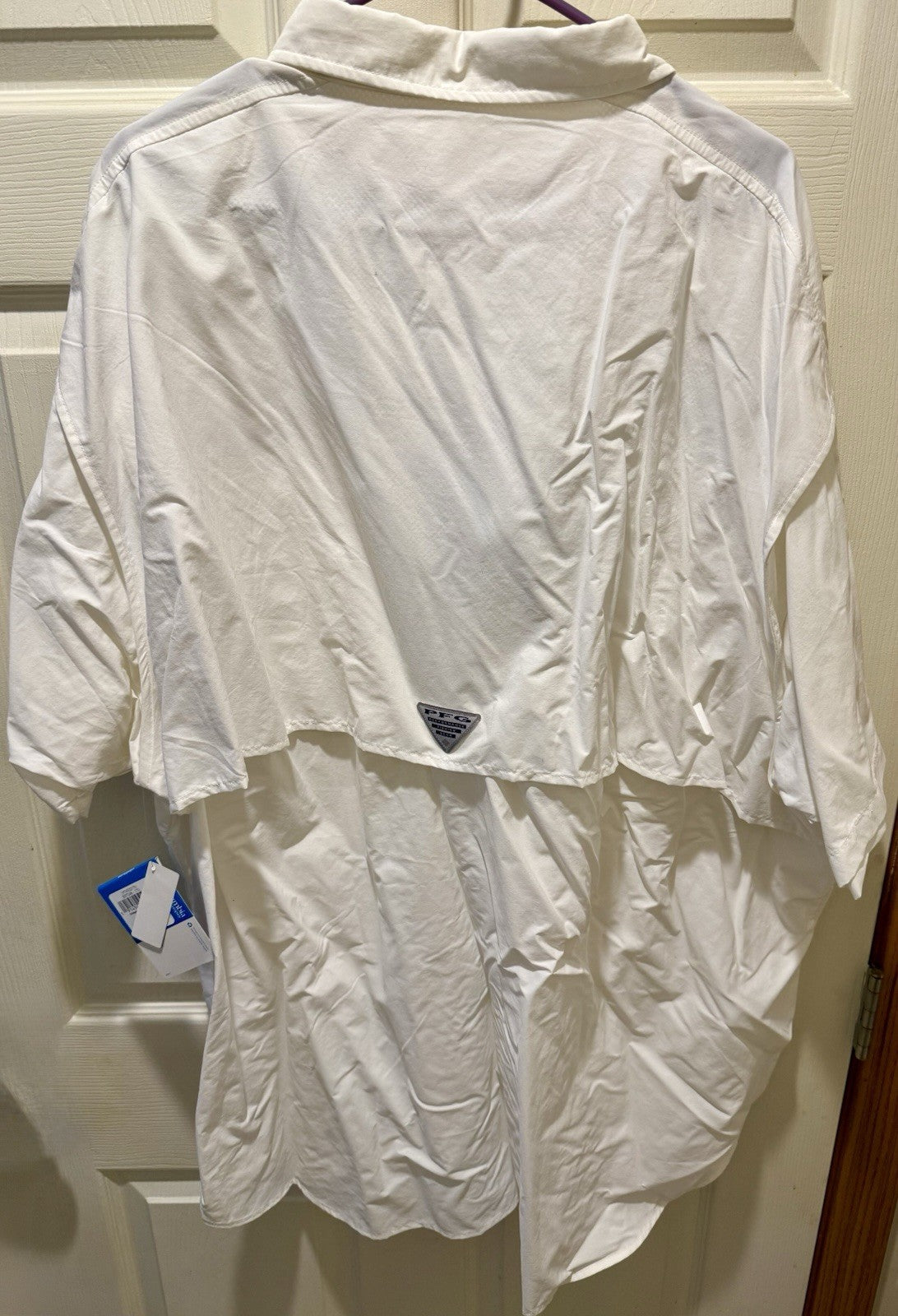 Columbia PFG short-sleeve fishing shirt with a Michigan State Spartans logo