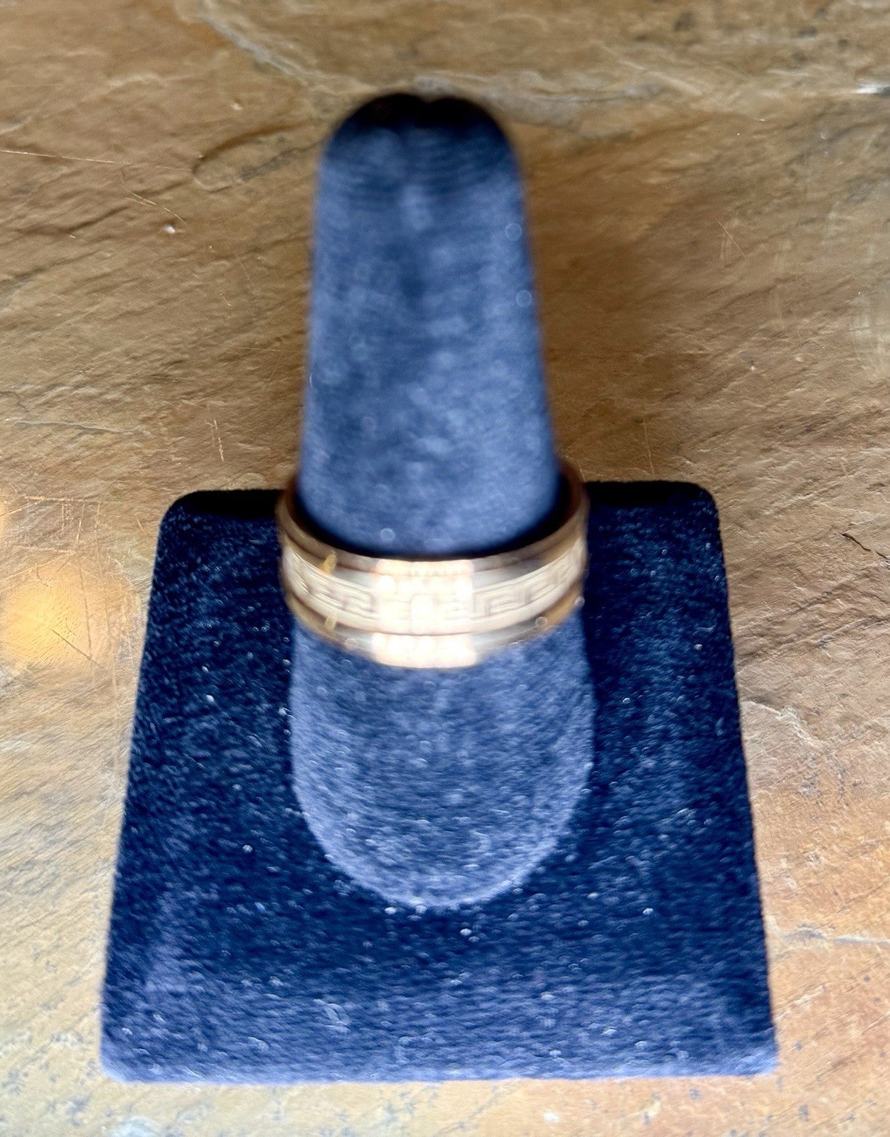 Stainless Steel Geek Key Wedding Band- Size 12