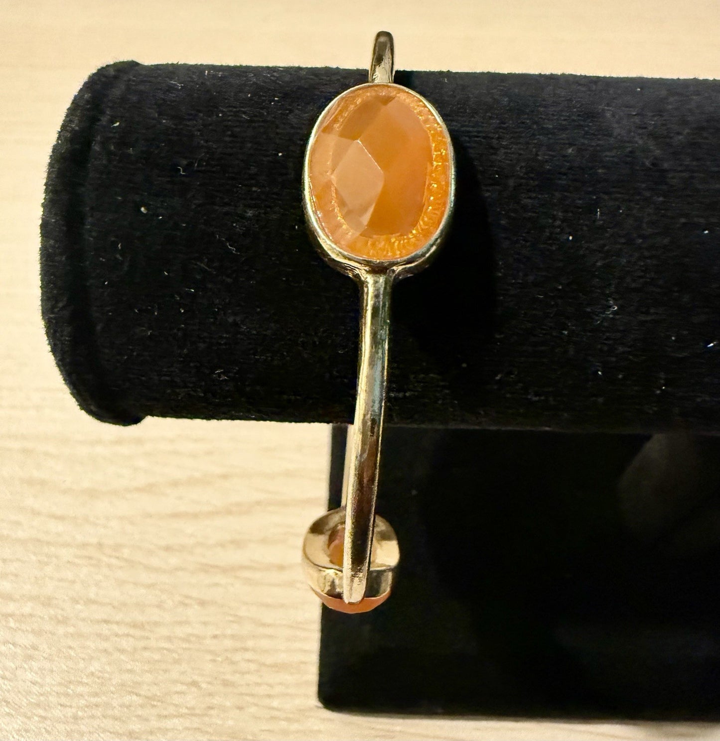 Vintage Orange Bangle Bracelet 