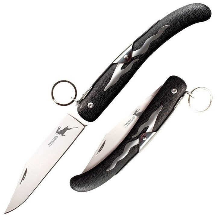 Cold Steel Kudu 4.25" Flat Blade Ring Lock Zy-Ex Handle Folding Knife-Excellent