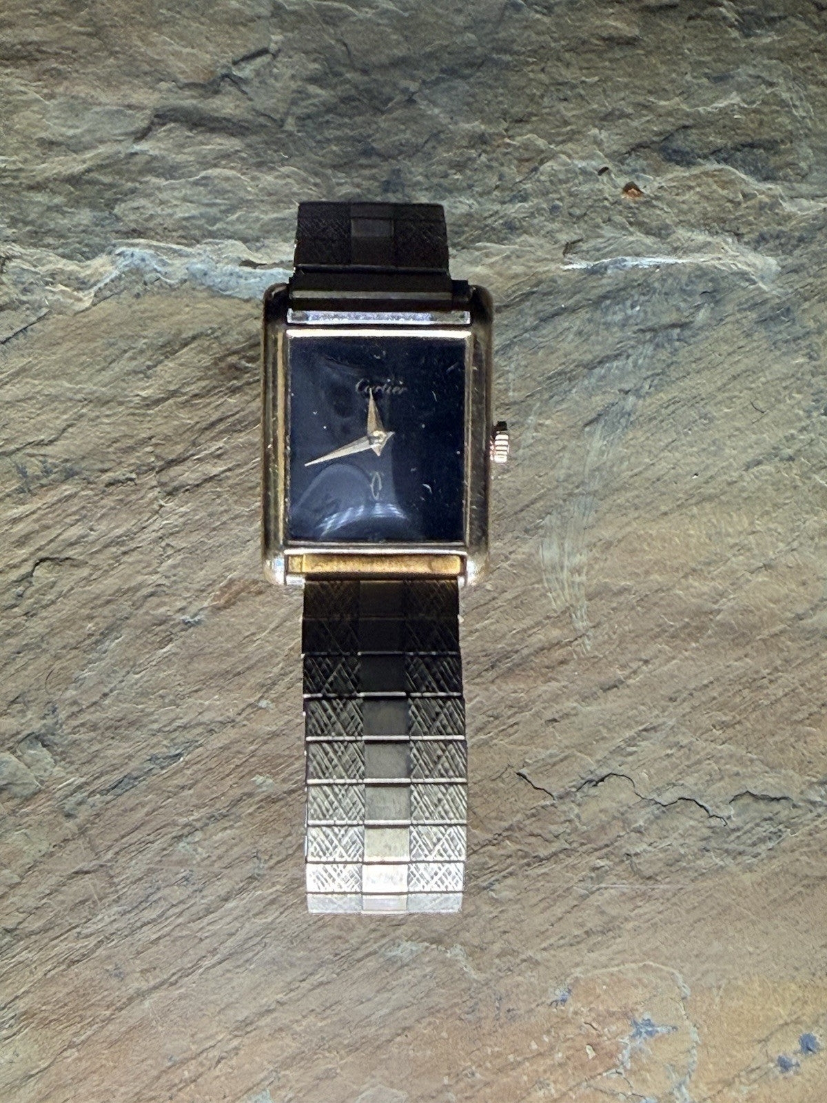 Vintage Cartier Tank Watch (Gold Plated Silver) Manual Wind