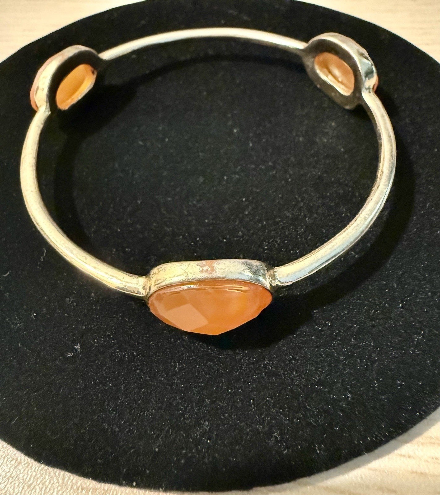 Vintage Orange Bangle Bracelet 