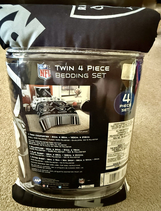 Las Vegas Raiders NFL  Twin Bed in a Bag Set-AB07KPY7DQW4