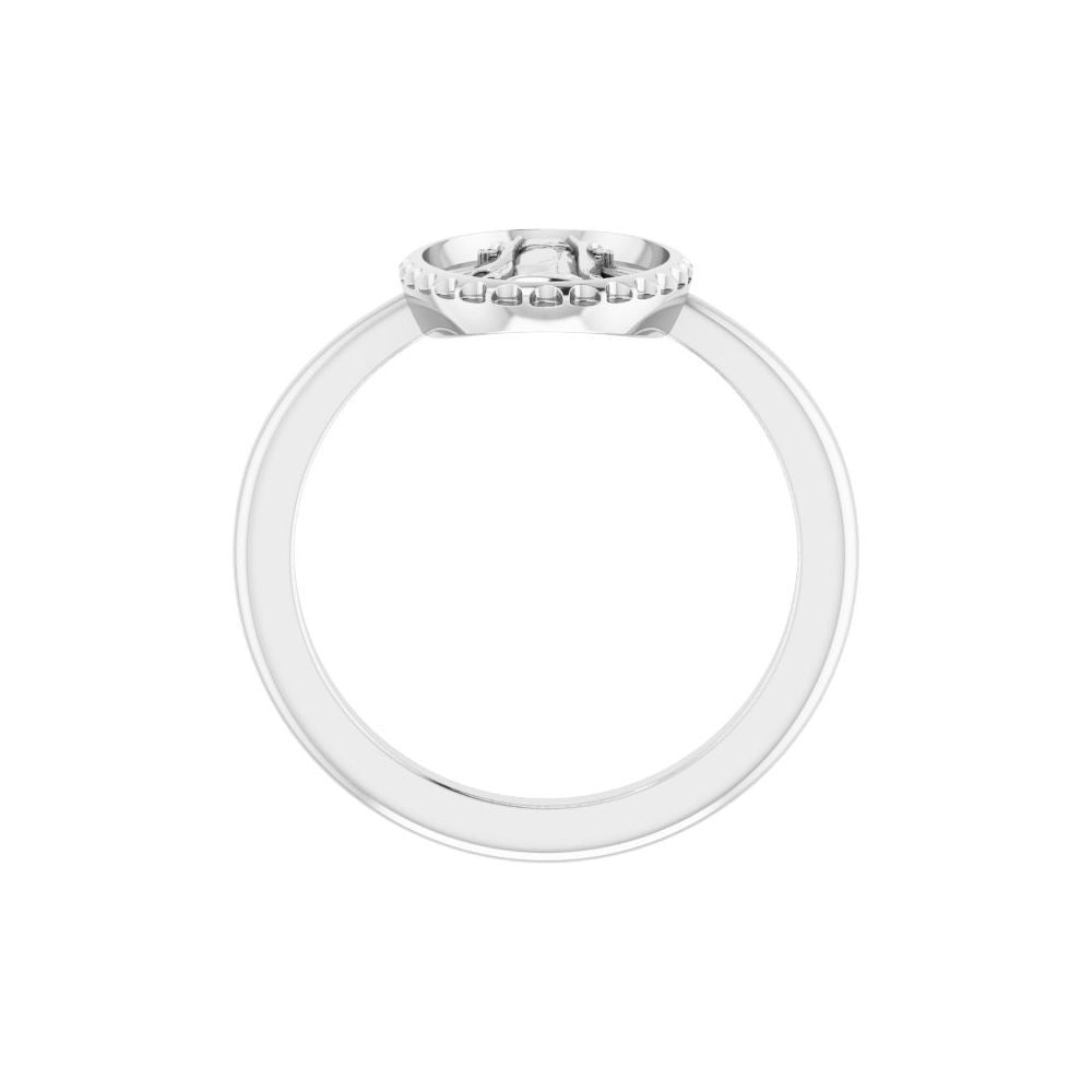 Sterling Silver Miraculous Medal Ring - Size 7