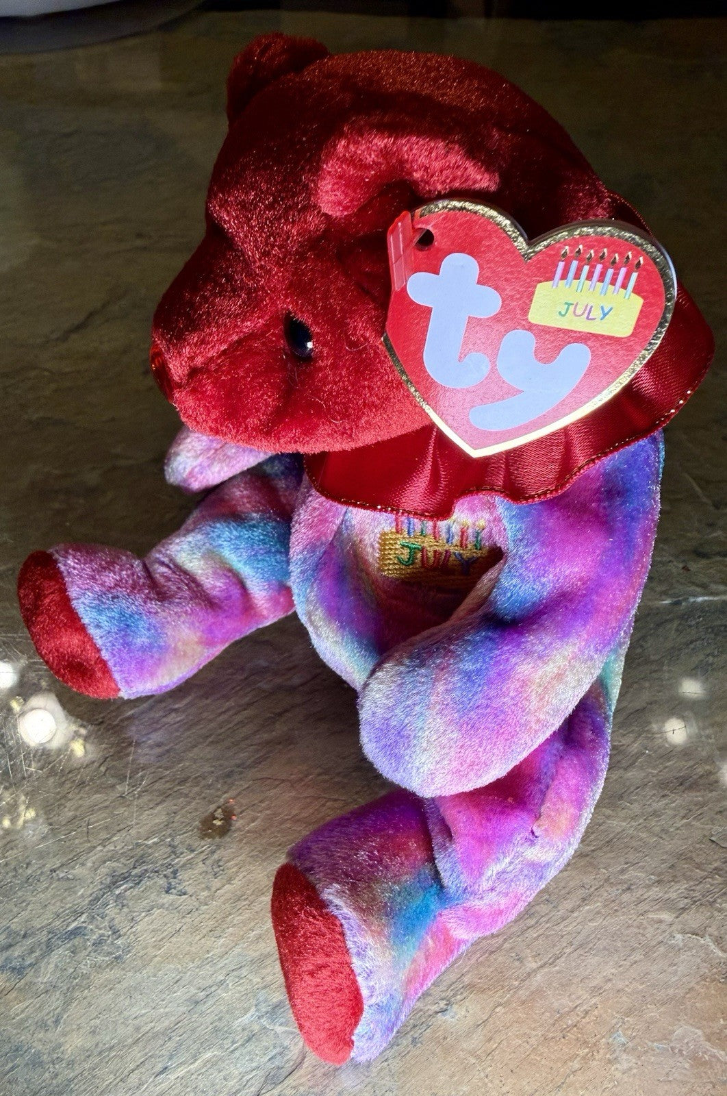 Ty Beanie Babies July the Birthday Bear