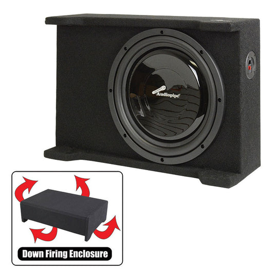 Audiopipe Single 12″ Passive Sealed Shallow Mount Down-Firing Enclosure