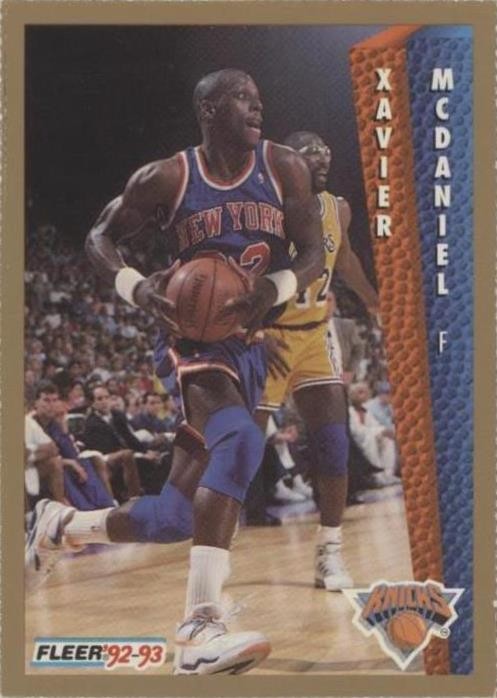 1992-93 Fleer - Magazine Sheet Xavier McDaniel #153 Singles